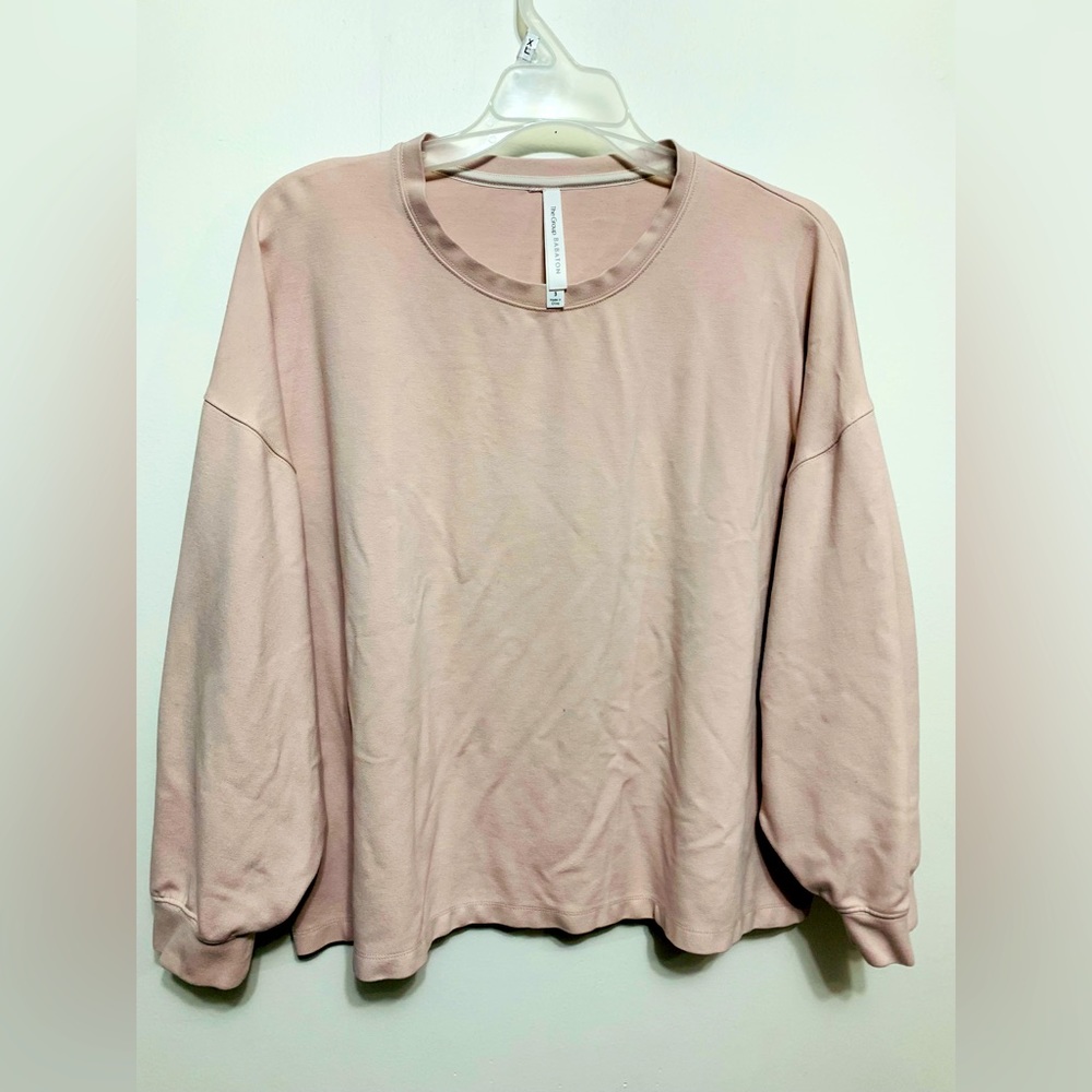 Aritzia The Group Babaton Top Women’s M (3) Light Pink Stretch Active Gym TShirt
